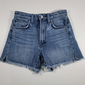 Joe's Jeans The Kinsley High Rise 4" Cut-Off Shorts Womens Size 23 Blue Denim